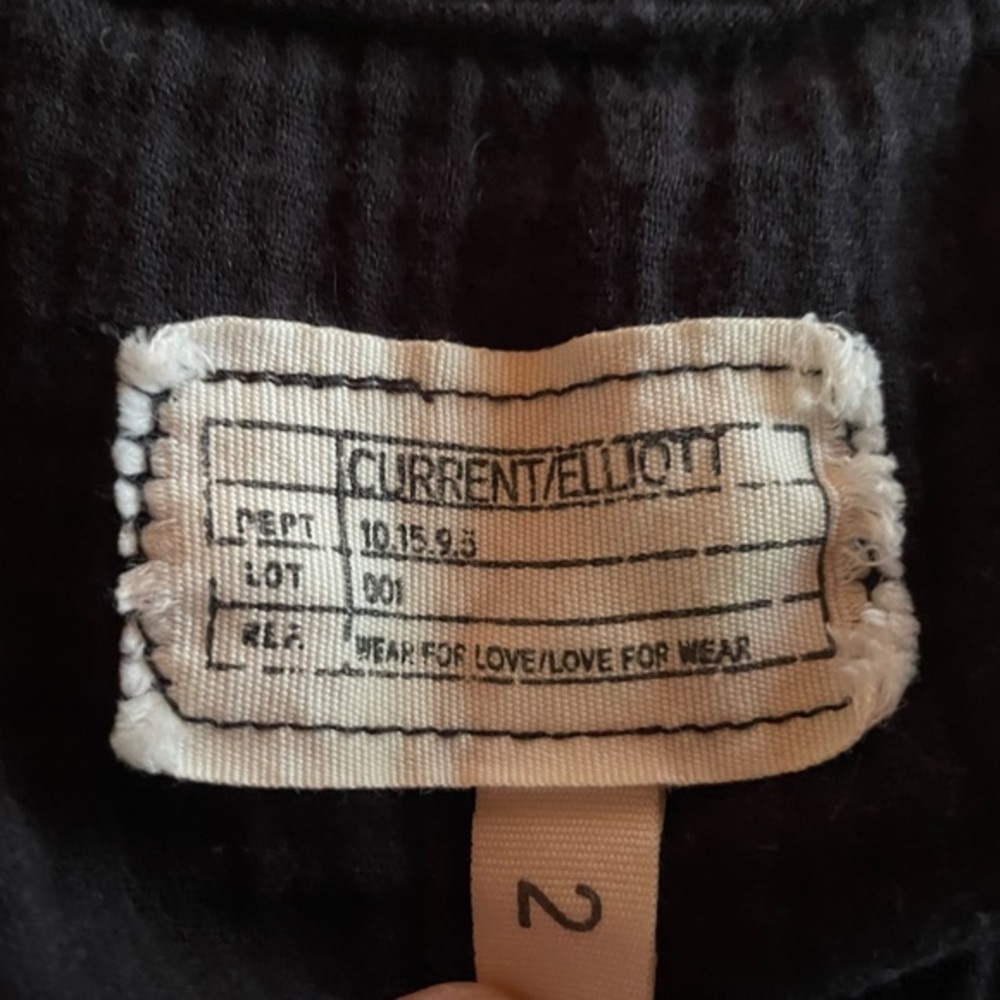Current/Elliott the ballet tank black 100% cotton 2 M - Picture 6 of 6